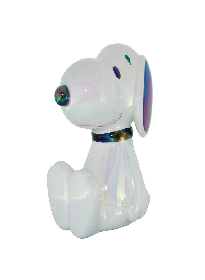 Department 56 Peanuts Snoopy The Beagle Seated Pose Coin Bank, 6.42 Inch, White - Image 1